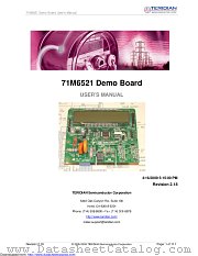 71M6521FE-DB datasheet pdf MAXIM - Dallas Semiconductor