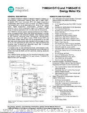 71M6542F-IGTR/F datasheet pdf MAXIM - Dallas Semiconductor