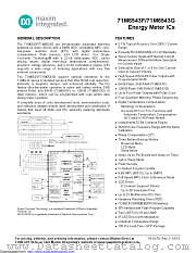 71M6543G-IGTR/F datasheet pdf MAXIM - Dallas Semiconductor