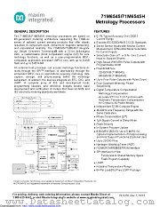71M6545 datasheet pdf MAXIM - Dallas Semiconductor
