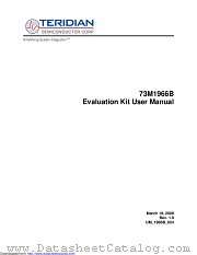73M1966B-EVM datasheet pdf MAXIM - Dallas Semiconductor