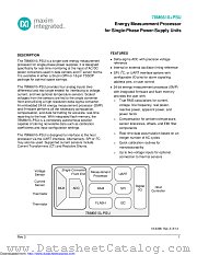 78M6610+PSU datasheet pdf MAXIM - Dallas Semiconductor