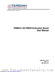 78M6612-EVM-1 datasheet pdf MAXIM - Dallas Semiconductor