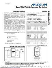 DG211DJ+ datasheet pdf MAXIM - Dallas Semiconductor