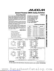 DG381ACWE+ datasheet pdf MAXIM - Dallas Semiconductor