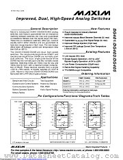 DG405DY+T datasheet pdf MAXIM - Dallas Semiconductor