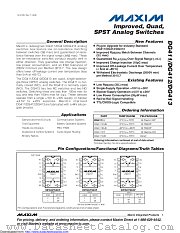 DG412EGE datasheet pdf MAXIM - Dallas Semiconductor
