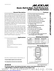 DG411FEUE+T datasheet pdf MAXIM - Dallas Semiconductor