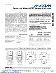 DG441CJ+ datasheet pdf MAXIM - Dallas Semiconductor