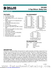 DS1005-200+ datasheet pdf MAXIM - Dallas Semiconductor