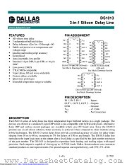 DS1013S-25+ datasheet pdf MAXIM - Dallas Semiconductor