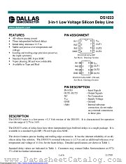 DS1033Z-15 datasheet pdf MAXIM - Dallas Semiconductor