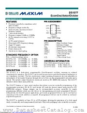 DS1077U-100+W datasheet pdf MAXIM - Dallas Semiconductor