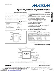 DS1080CLU+T datasheet pdf MAXIM - Dallas Semiconductor