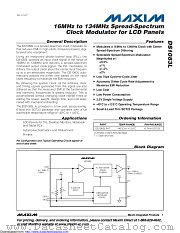 DS1083LR+T datasheet pdf MAXIM - Dallas Semiconductor