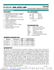DS1085Z-25+ datasheet pdf MAXIM - Dallas Semiconductor