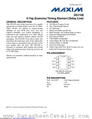 DS1100U-30+ datasheet pdf MAXIM - Dallas Semiconductor