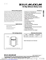 DS1110S-350+ datasheet pdf MAXIM - Dallas Semiconductor