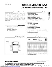 DS1110LE-500+ datasheet pdf MAXIM - Dallas Semiconductor
