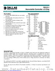 DS1211SN datasheet pdf MAXIM - Dallas Semiconductor