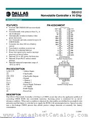 DS1212+ datasheet pdf MAXIM - Dallas Semiconductor