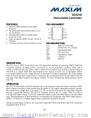 DS1218S+ datasheet pdf MAXIM - Dallas Semiconductor