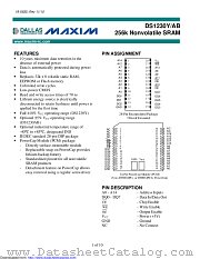 DS1230Y-70+ datasheet pdf MAXIM - Dallas Semiconductor