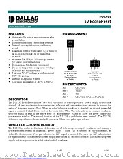 DS1233Z-10+T&R datasheet pdf MAXIM - Dallas Semiconductor