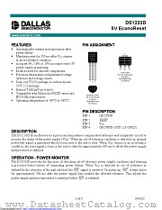 DS1233DZ-5+T&R datasheet pdf MAXIM - Dallas Semiconductor