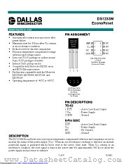 DS1233MS-5+ datasheet pdf MAXIM - Dallas Semiconductor