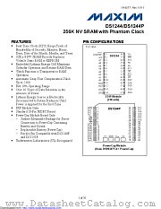 DS1244WP-120IND+ datasheet pdf MAXIM - Dallas Semiconductor