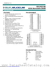 DS1245YP-100+ datasheet pdf MAXIM - Dallas Semiconductor