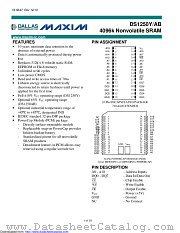 DS1250AB-100IND+ datasheet pdf MAXIM - Dallas Semiconductor