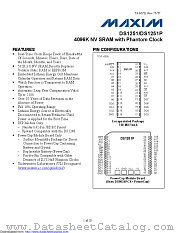 DS1251W-120+ datasheet pdf MAXIM - Dallas Semiconductor