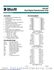 DS1267E-50/T&R datasheet pdf MAXIM - Dallas Semiconductor