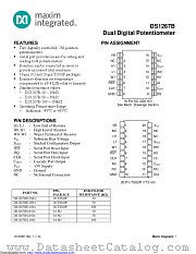 DS1267B datasheet pdf MAXIM - Dallas Semiconductor