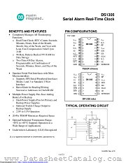 DS1305EN+ datasheet pdf MAXIM - Dallas Semiconductor