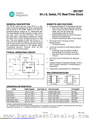 DS1307Z/T&R datasheet pdf MAXIM - Dallas Semiconductor