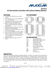 DS1314S-2/T&R/C04 datasheet pdf MAXIM - Dallas Semiconductor