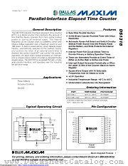 DS1318E+ datasheet pdf MAXIM - Dallas Semiconductor