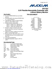 DS1323E+ datasheet pdf MAXIM - Dallas Semiconductor