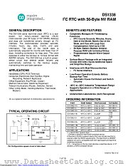 DS1338U-18+T&R datasheet pdf MAXIM - Dallas Semiconductor