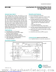 DS1339BU+T datasheet pdf MAXIM - Dallas Semiconductor