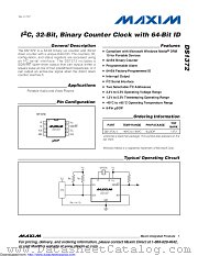 DS1372U+T&R datasheet pdf MAXIM - Dallas Semiconductor
