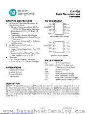 DS1620S/T&R datasheet pdf MAXIM - Dallas Semiconductor