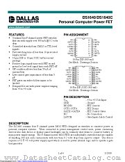DS1640SN datasheet pdf MAXIM - Dallas Semiconductor