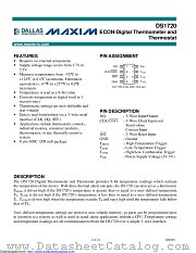 DS1720S+T&R-W datasheet pdf MAXIM - Dallas Semiconductor