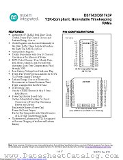 DS1743WP-120+ datasheet pdf MAXIM - Dallas Semiconductor