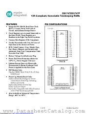 DS1747WP-120IND+ datasheet pdf MAXIM - Dallas Semiconductor