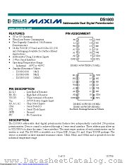 DS1803Z-010+T&R datasheet pdf MAXIM - Dallas Semiconductor